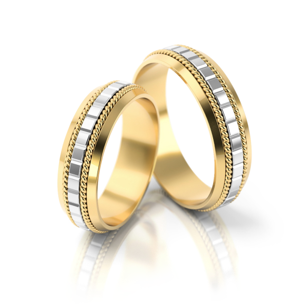 Stelmach Trauringe Weiss-Gelbgold Köln 068